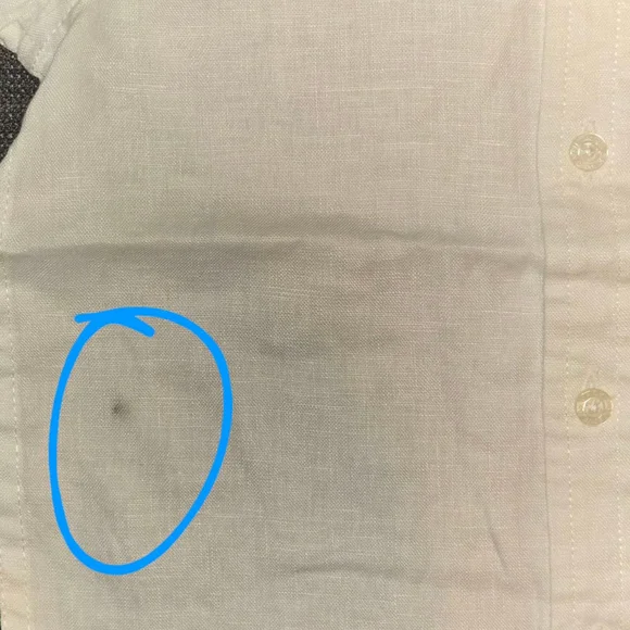 Kids Janie and Jack Button-Up Shirt White Size 18-24 Months, 1 pallet dust mark - Picture 3 of 6